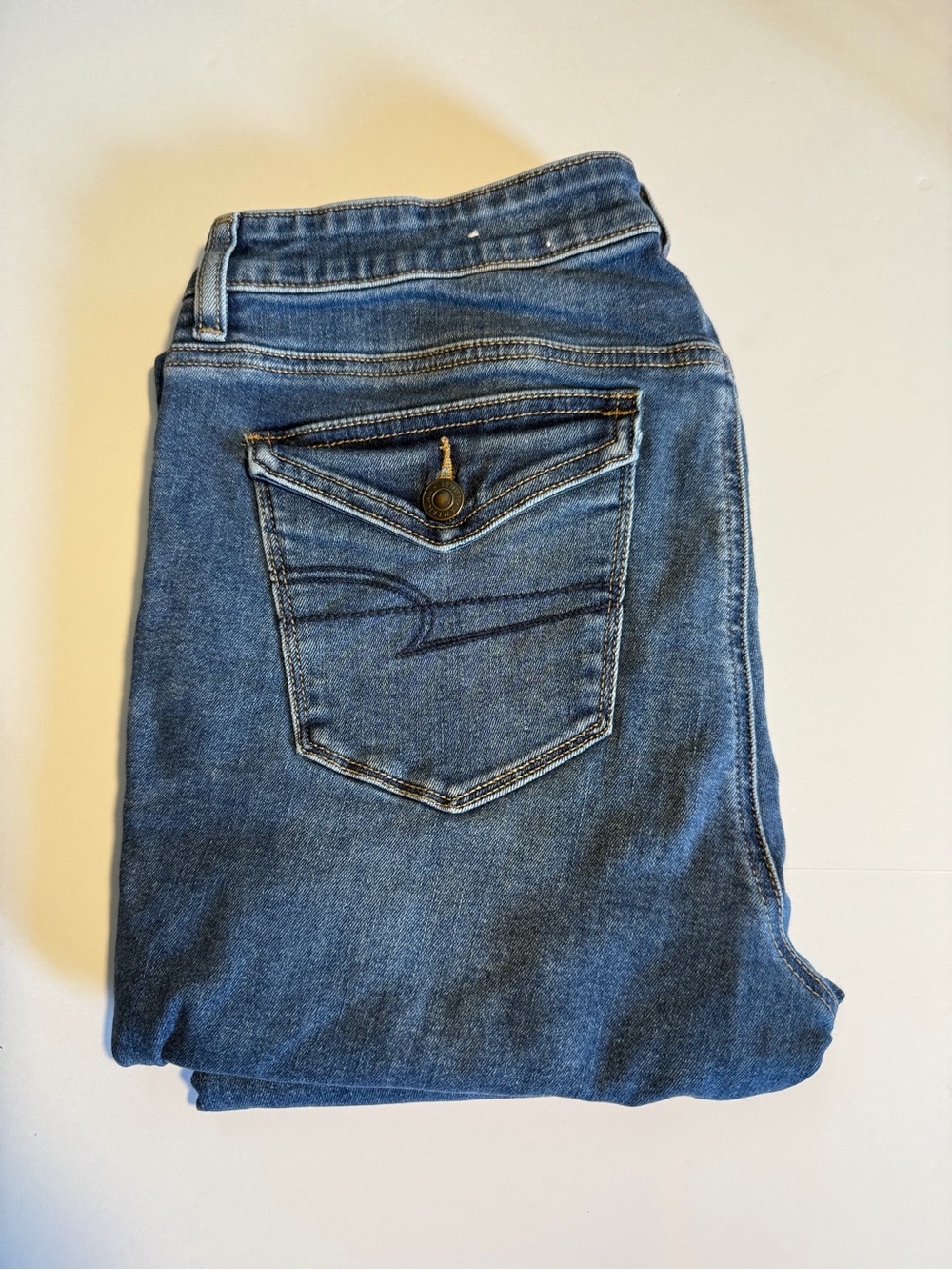 American Eagle Size 12R Ne(X)t Level Stretch Jeggings Flap Back Pockets